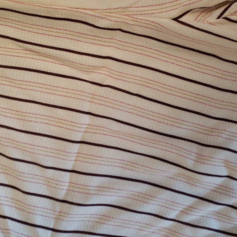 LOFT Beach XS Strapless Smocked Striped Jumpsuit Wide Leg - Picture 4 of 7